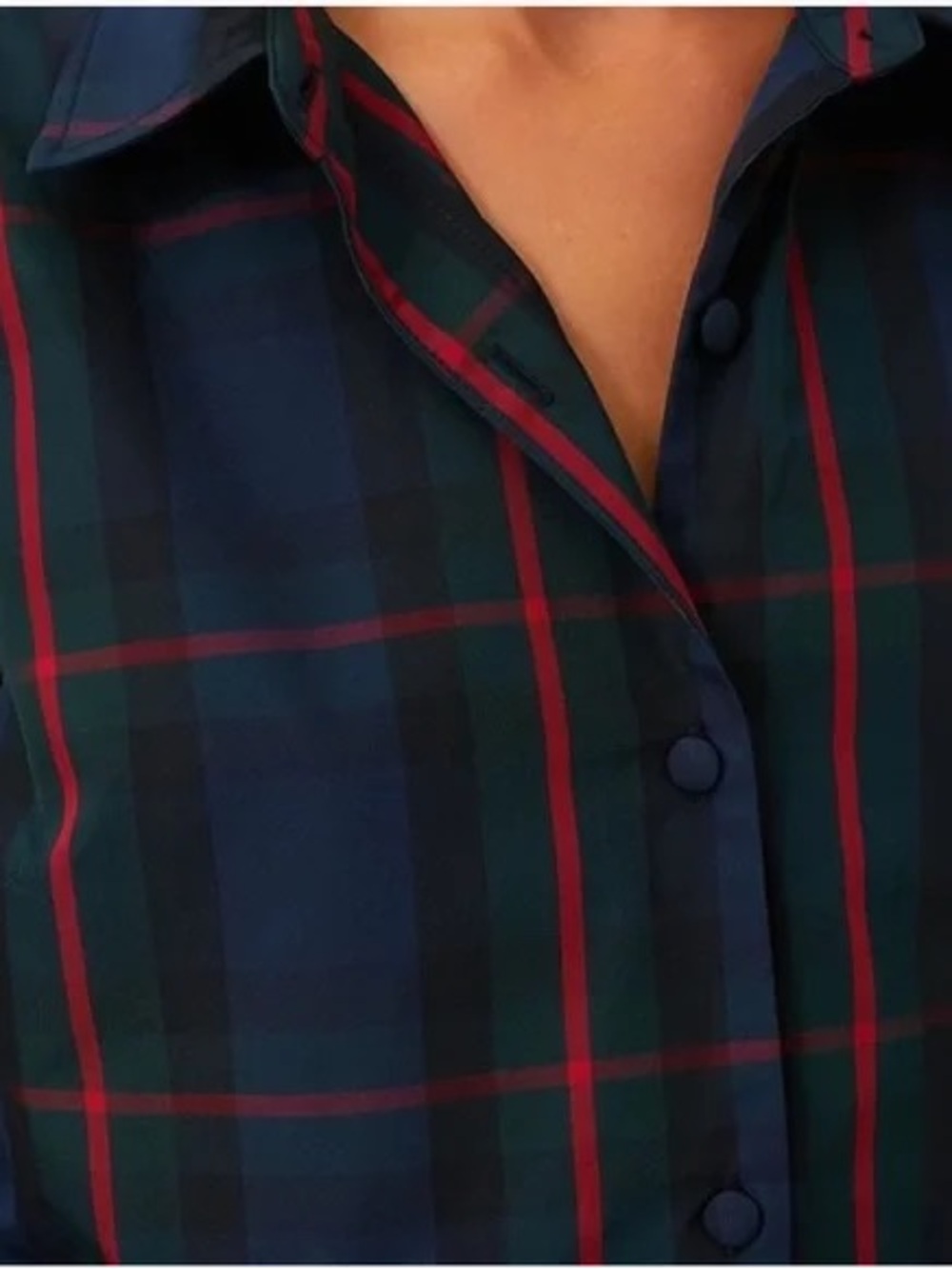 A26 Tuckernuck Pomander Place Fraser Plaid Ashlen Blouse - Picture 4 of 10